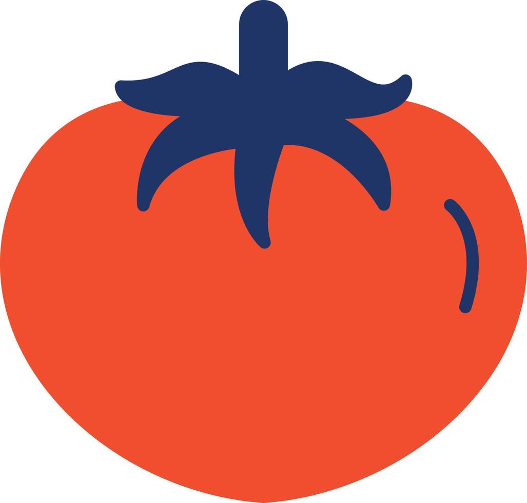 icône de couleur de tomate vecteur