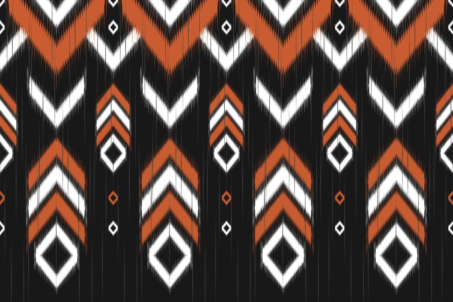 modèle sans couture ikat abstrait. ethnique géométrique en tribal. conception pour le fond, l'illustration, l'emballage, les vêtements, le batik, le tissu, la broderie. vecteur