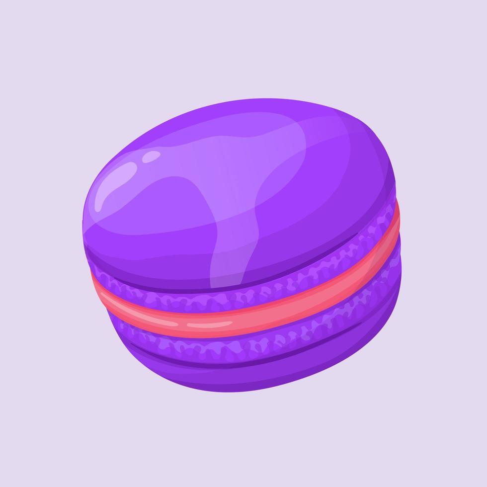 biscuits macaron en style cartoon. interface de jeu vecteur