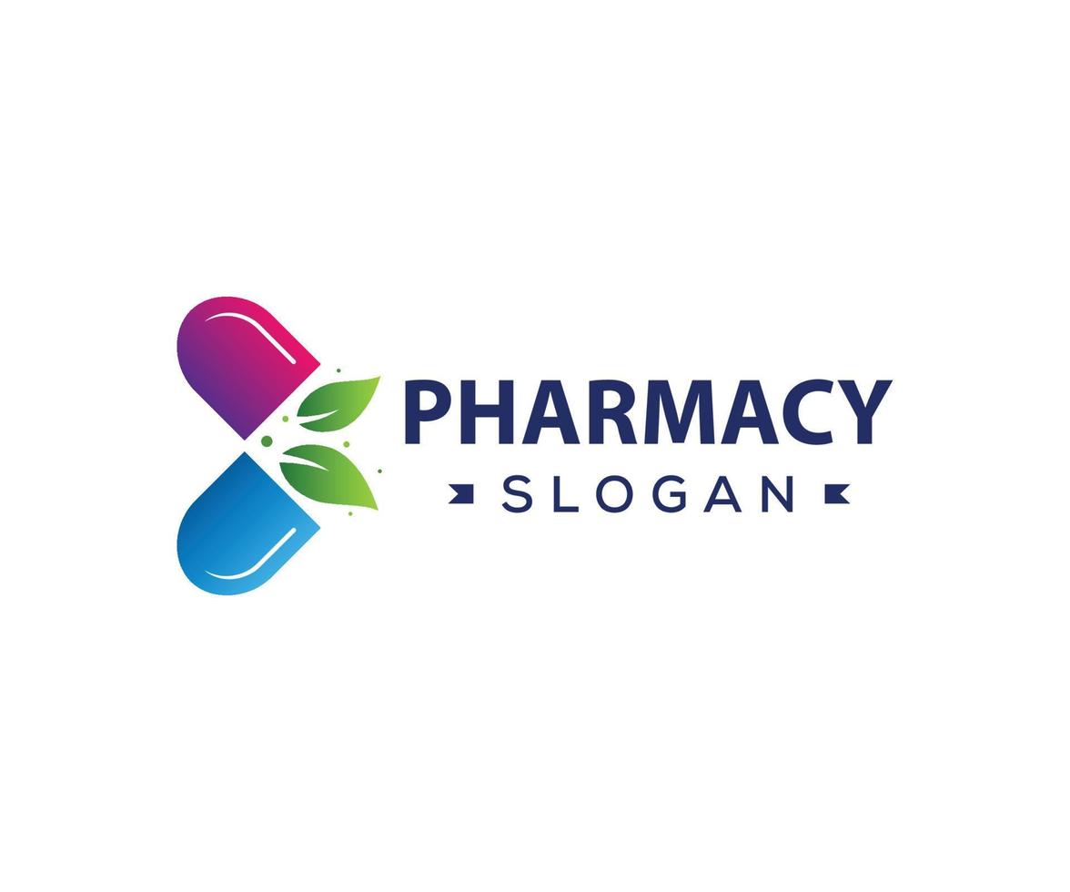 modèle de vecteur de logo de pharmacie moderne
