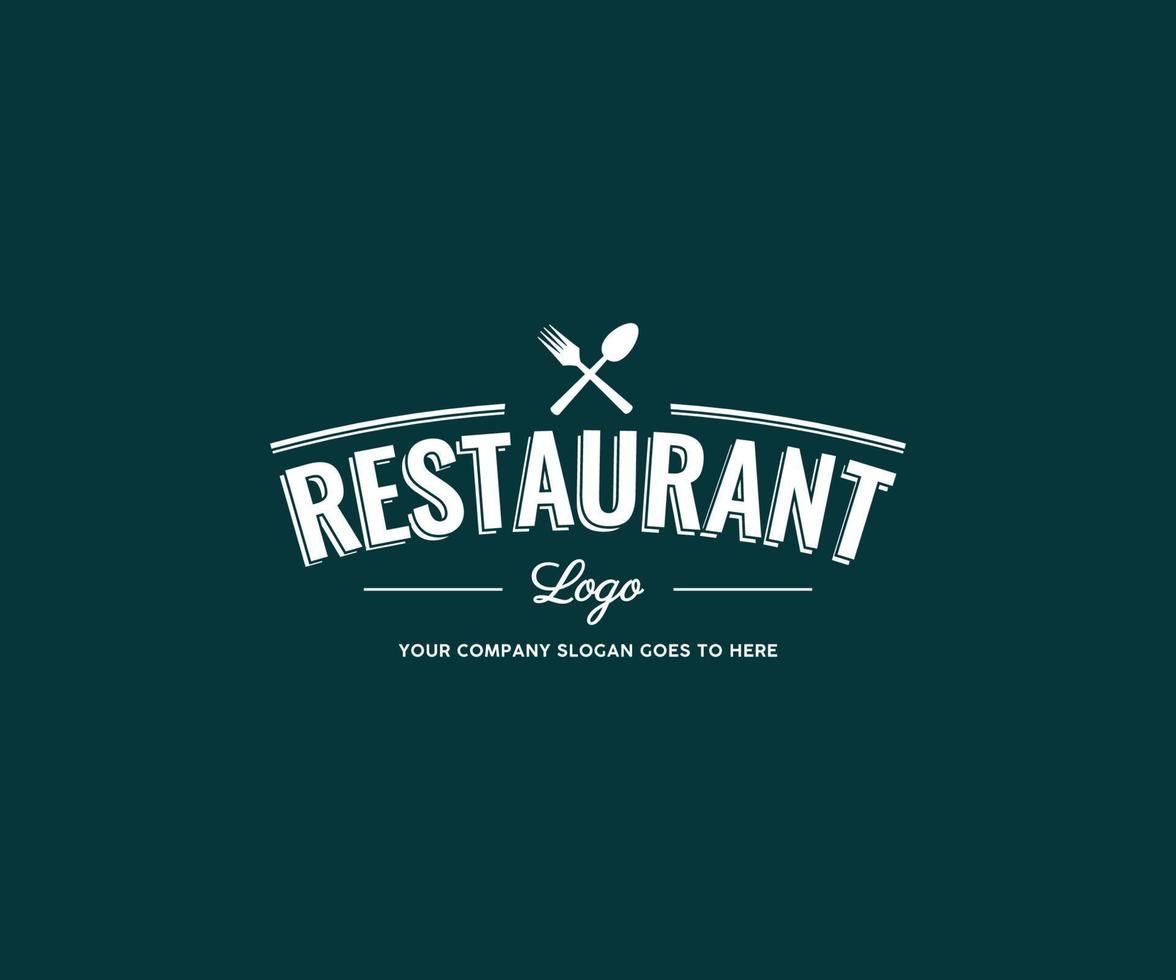 création de logo de restaurant. création de logo vectoriel de nourriture ou de restaurant.