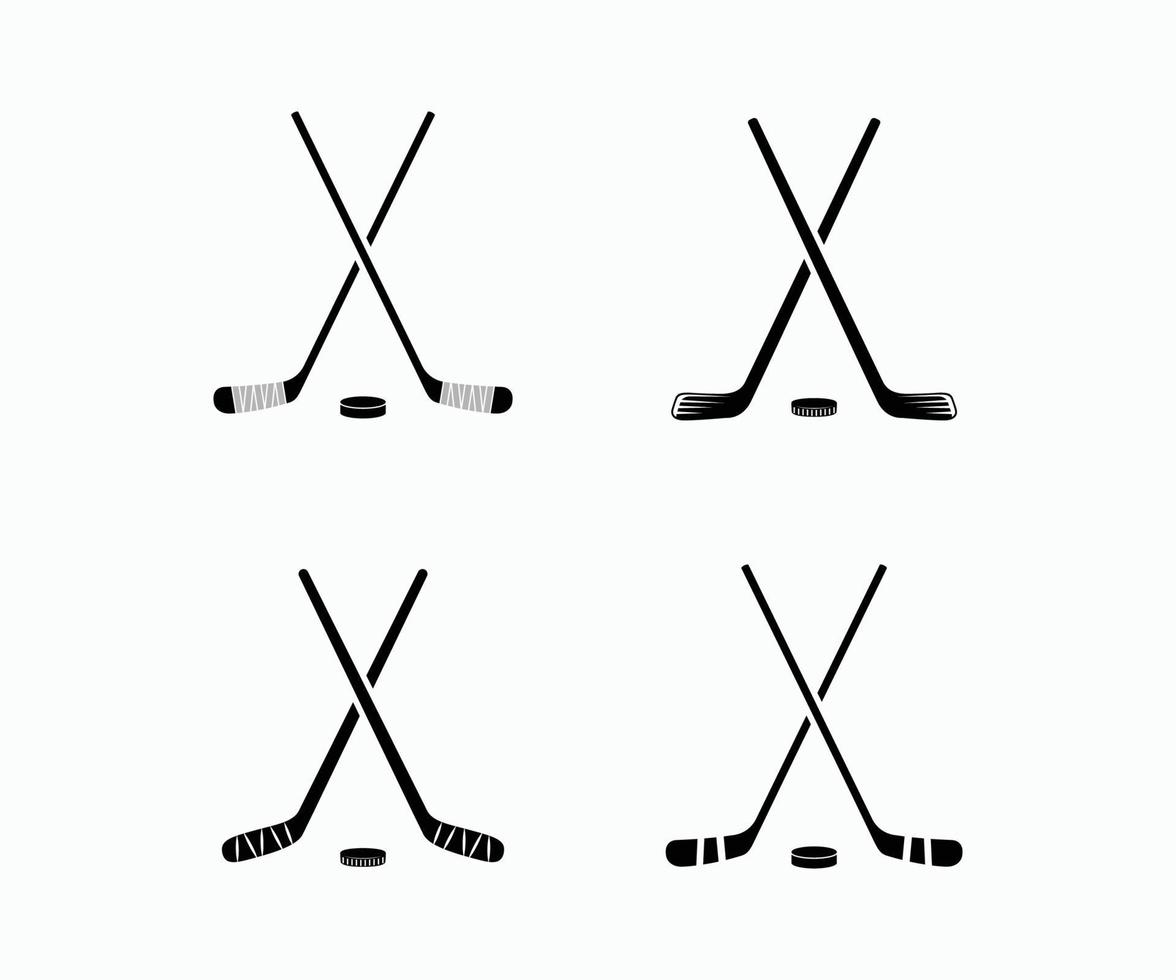 modèle de vecteur de jeu de bâton de hockey