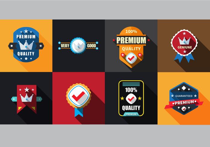 Free Labels Badges Set Vector