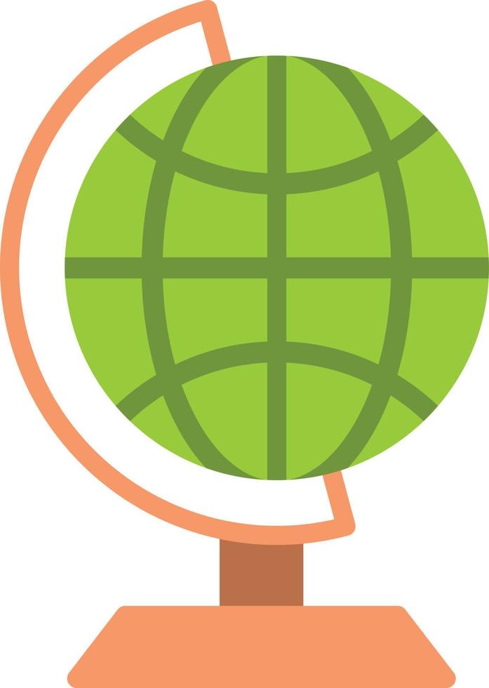icône plate globe terrestre vecteur