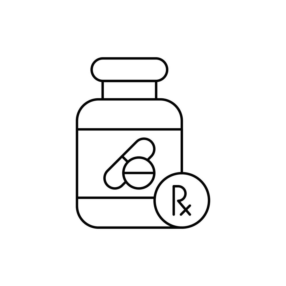 icône de comprimé et de bouteille de médecine de santé vecteur