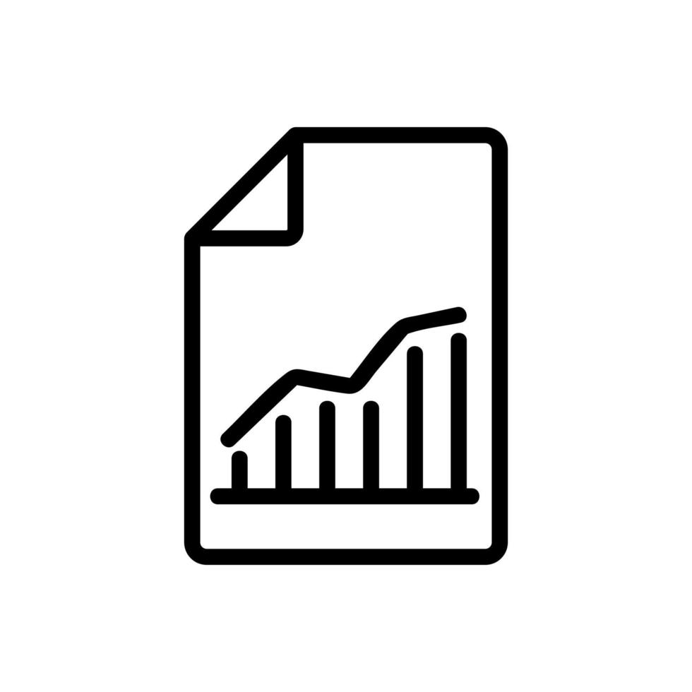 vecteur d'icône d'entreprise d'audit. illustration de symbole de contour isolé