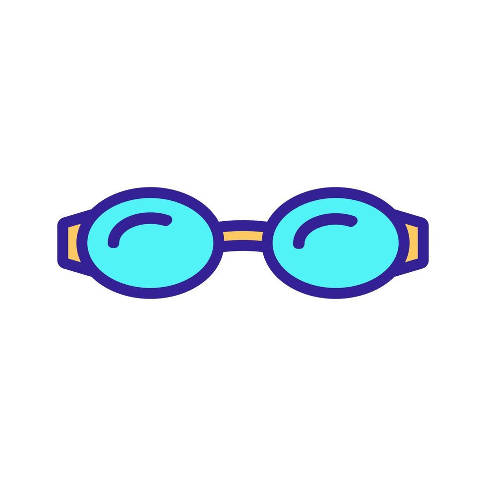 vecteur d'icône de lunettes de natation. illustration de symbole de contour isolé