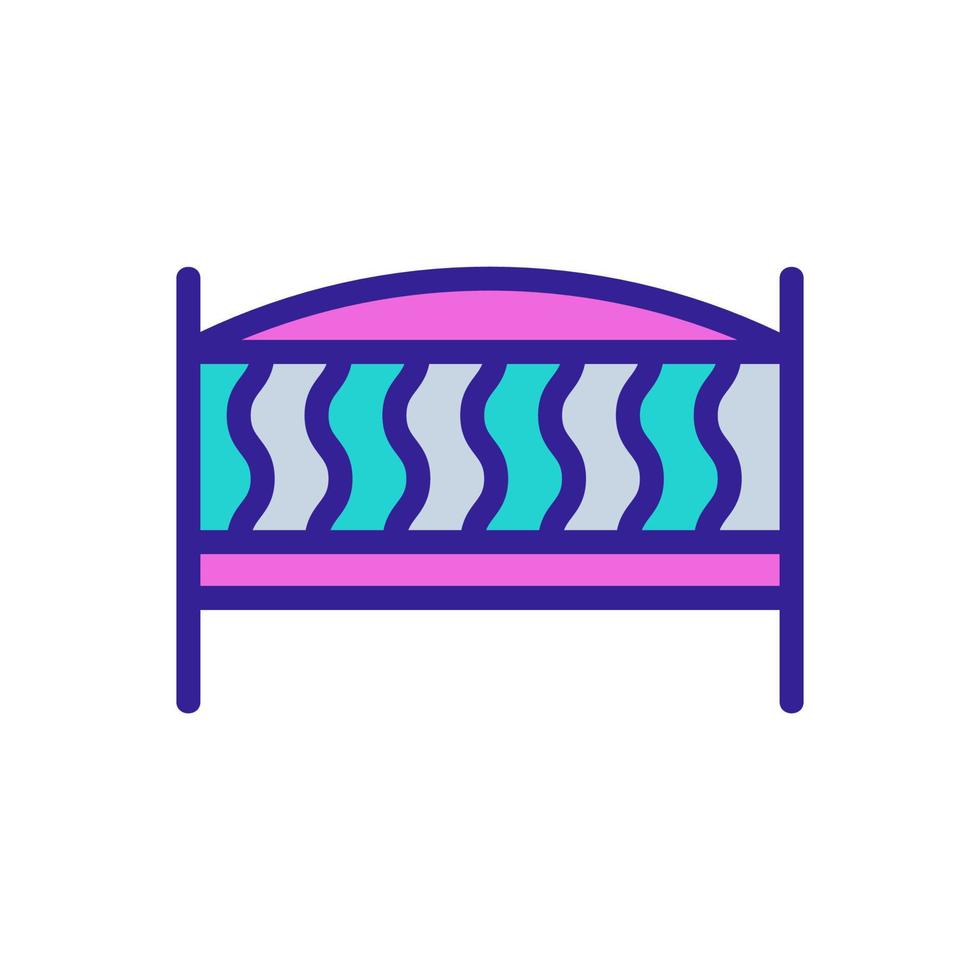 enfants trampoline icône vecteur contour illustration