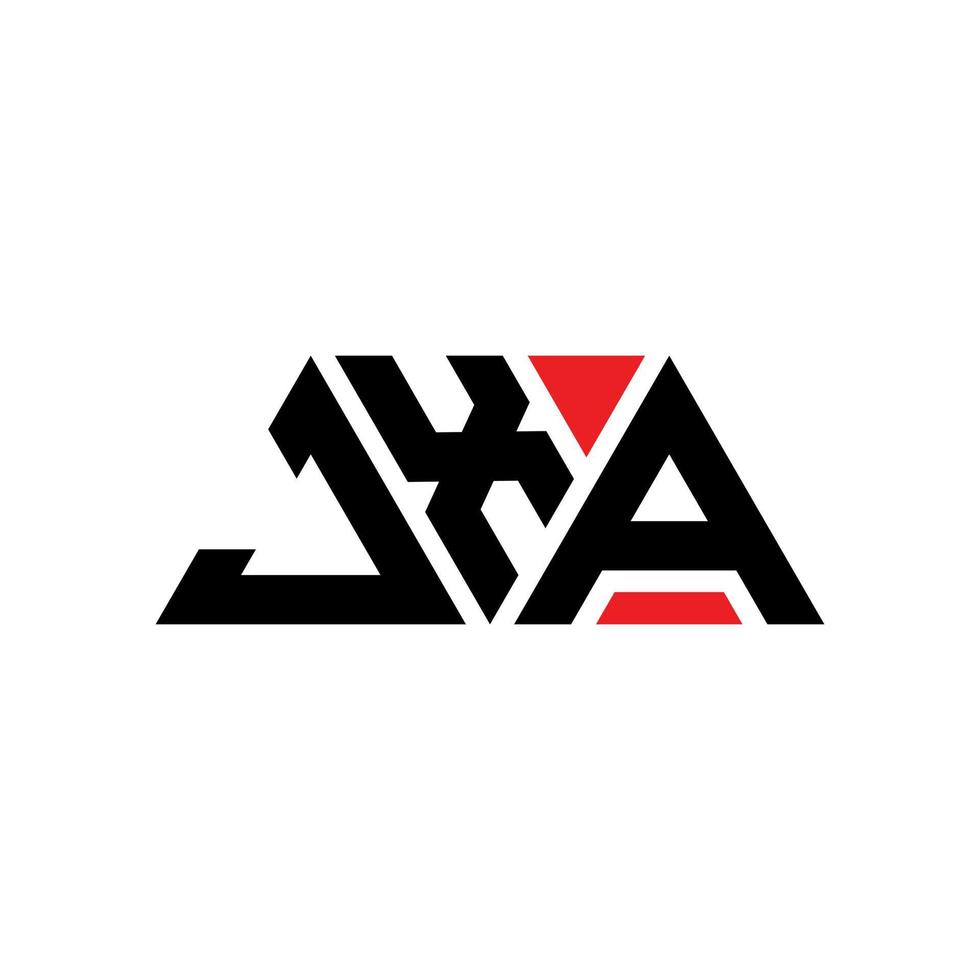 création de logo de lettre triangle jxa avec forme de triangle. monogramme de conception de logo triangle jxa. modèle de logo vectoriel triangle jxa avec couleur rouge. logo triangulaire jxa logo simple, élégant et luxueux. jxa