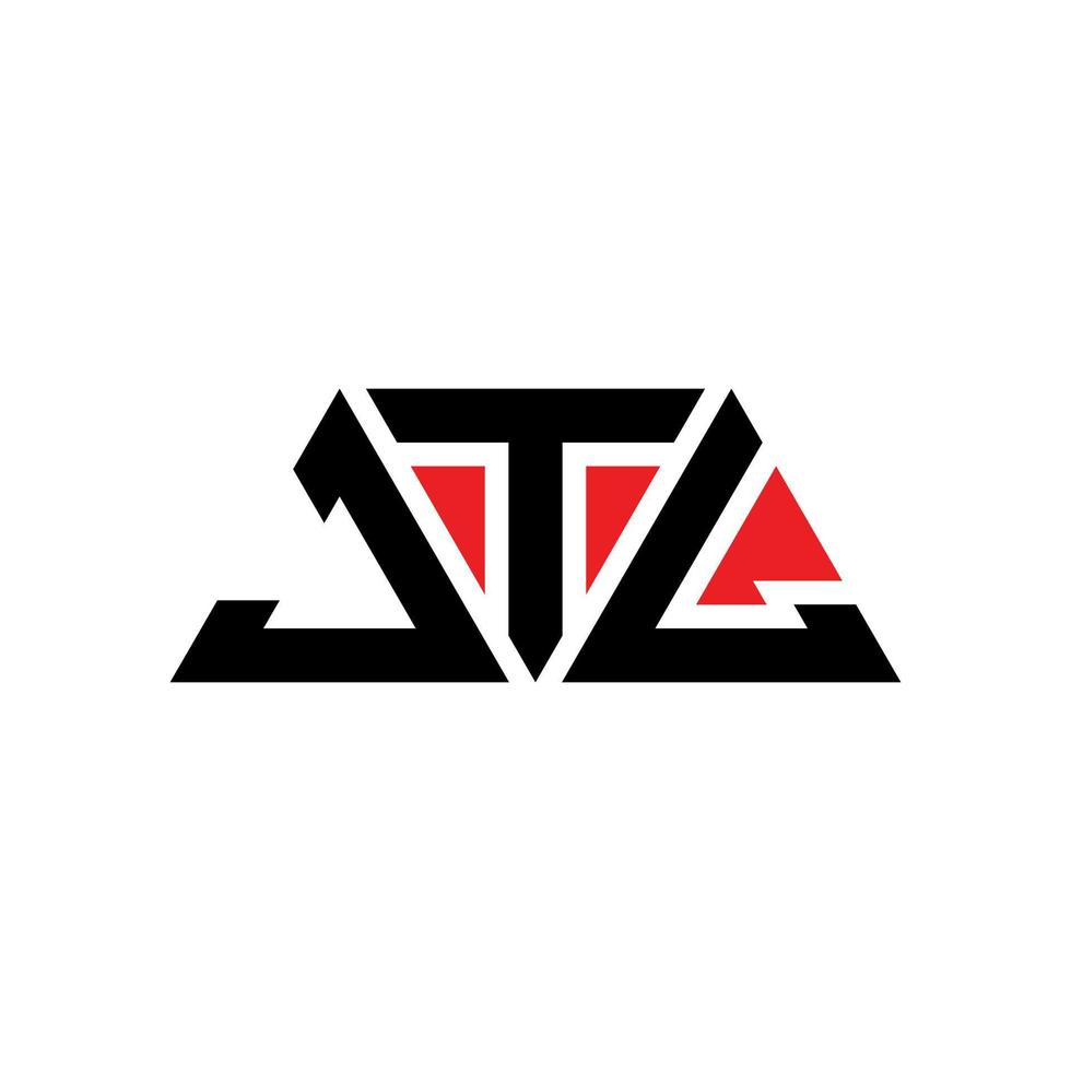 création de logo de lettre triangle jtl avec forme de triangle. monogramme de conception de logo triangle jtl. modèle de logo vectoriel triangle jtl avec couleur rouge. logo triangulaire jtl logo simple, élégant et luxueux. jtl