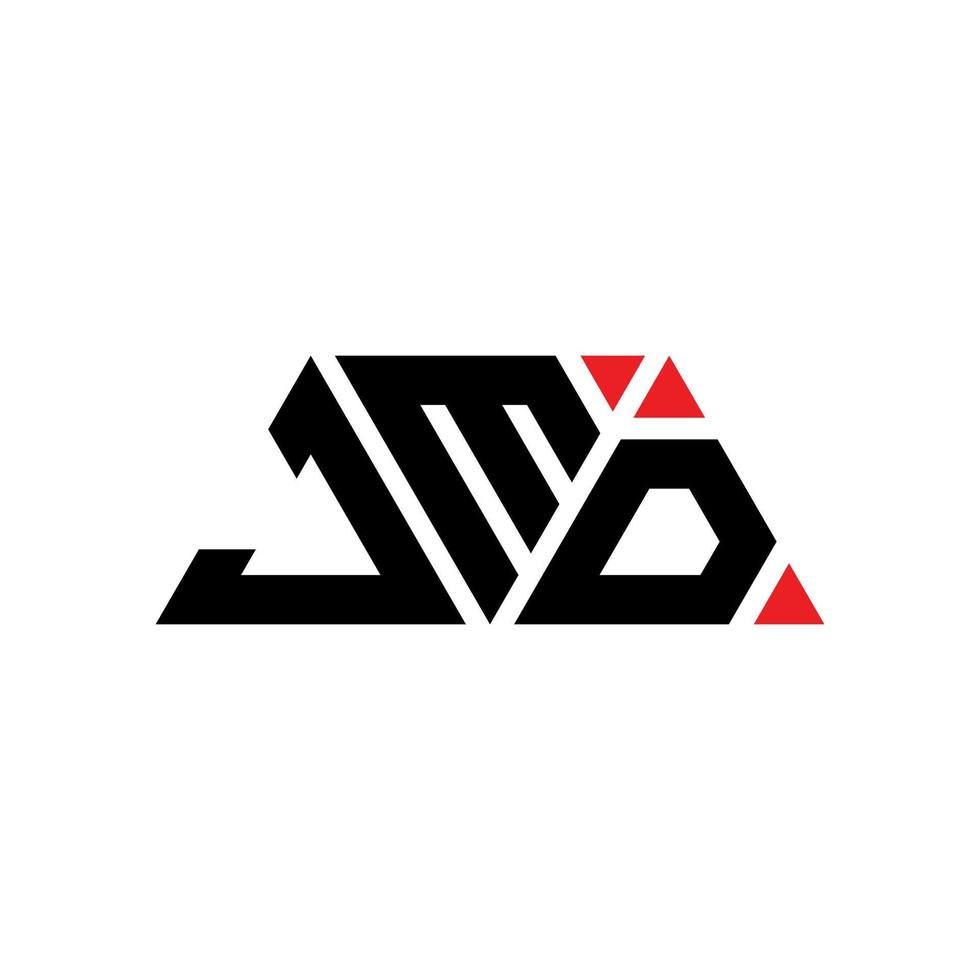 création de logo de lettre triangle jmd avec forme de triangle. monogramme de conception de logo triangle jmd. modèle de logo vectoriel triangle jmd avec couleur rouge. logo triangulaire jmd logo simple, élégant et luxueux. jmd