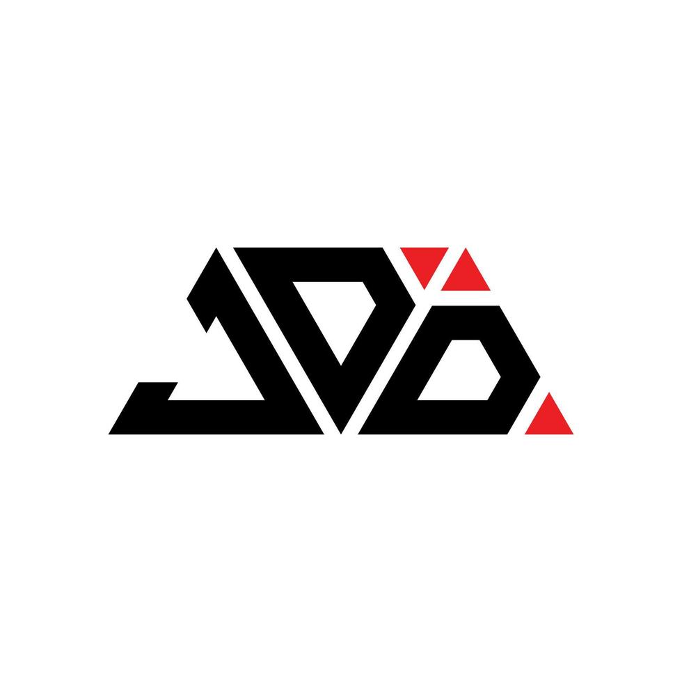 création de logo de lettre triangle jdd avec forme de triangle. monogramme de conception de logo triangle jdd. modèle de logo vectoriel triangle jdd avec couleur rouge. logo triangulaire jdd logo simple, élégant et luxueux. jdd
