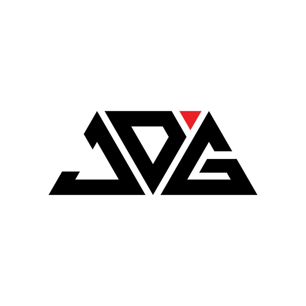 création de logo de lettre triangle jdg avec forme de triangle. monogramme de conception de logo triangle jdg. modèle de logo vectoriel triangle jdg avec couleur rouge. logo triangulaire jdg logo simple, élégant et luxueux. JDG