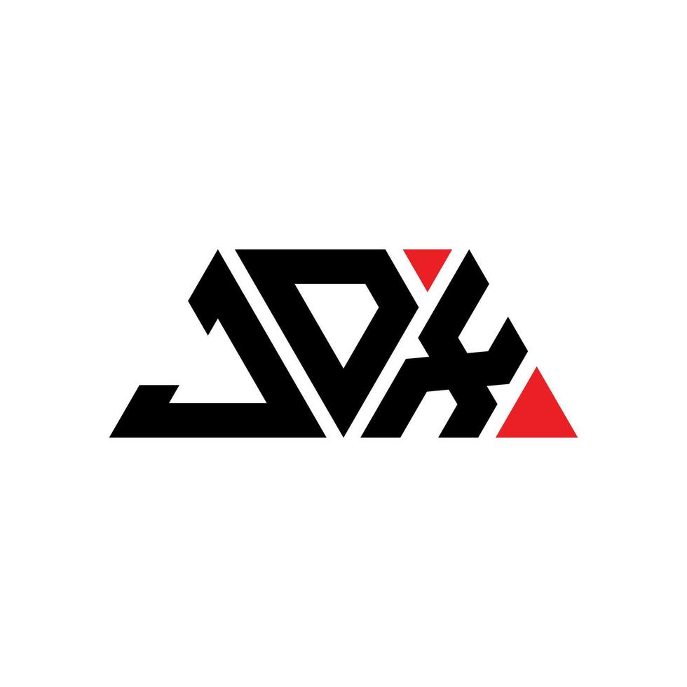 création de logo de lettre triangle jdx avec forme de triangle. monogramme de conception de logo triangle jdx. modèle de logo vectoriel triangle jdx avec couleur rouge. logo triangulaire jdx logo simple, élégant et luxueux. jdx