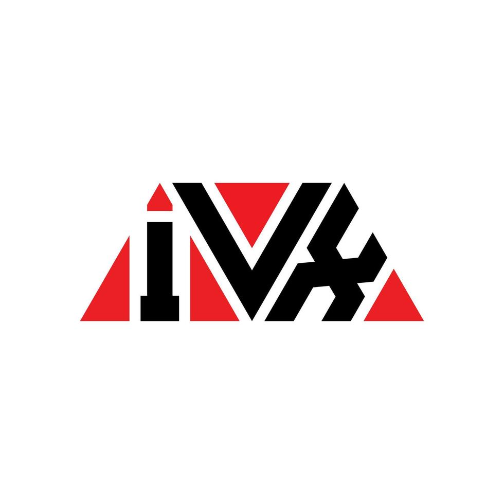 création de logo de lettre triangle ivx avec forme de triangle. monogramme de conception de logo triangle ivx. modèle de logo vectoriel triangle ivx avec couleur rouge. logo triangulaire ivx logo simple, élégant et luxueux. ivx