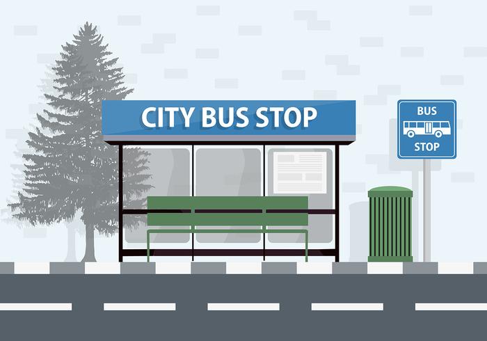 Fond de vecteur de bus de ville gratuit