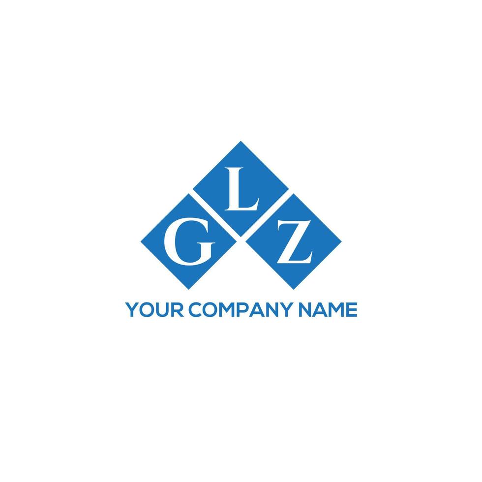 création de logo de lettre glz sur fond blanc. concept de logo de lettre initiales créatives glz. conception de lettre glz. vecteur