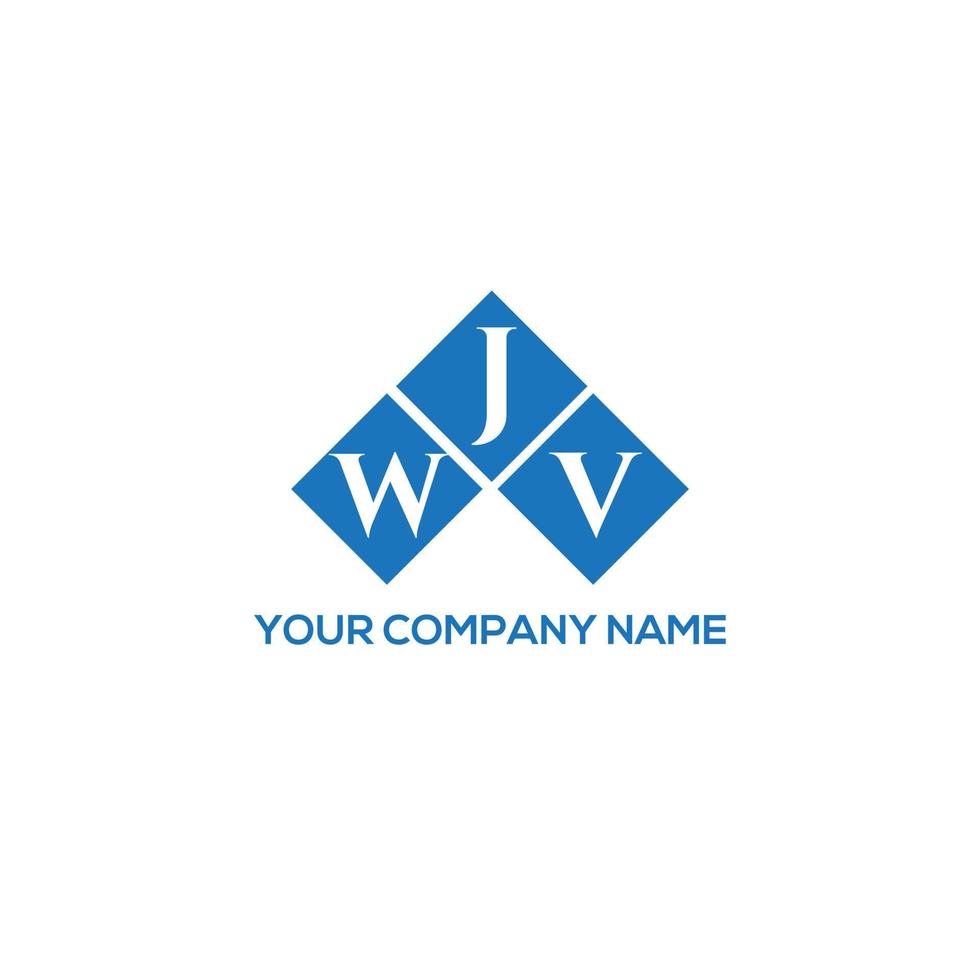 création de logo de lettre wjv sur fond blanc. concept de logo de lettre initiales créatives wjv. conception de lettre wjv. vecteur