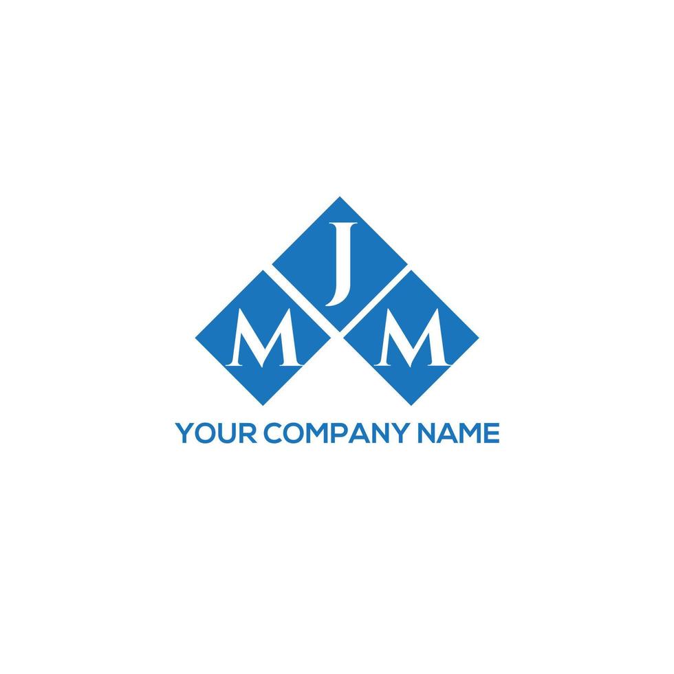création de logo de lettre mjm sur fond blanc. concept de logo de lettre initiales créatives mjm. conception de lettre mjm. vecteur