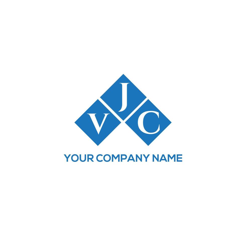 création de logo de lettre vjc sur fond blanc. concept de logo de lettre initiales créatives vjc. conception de lettre vjc. vecteur
