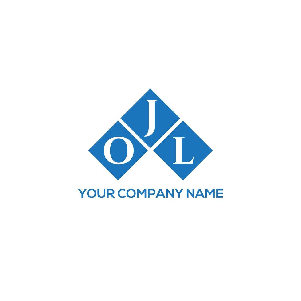 création de logo de lettre jol sur fond blanc. concept de logo de lettre initiales créatives jol. conception de lettre jol. vecteur