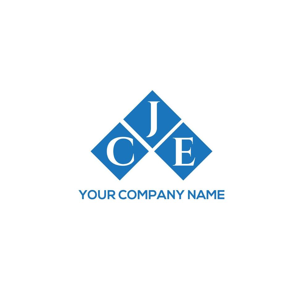 création de logo de lettre cje sur fond blanc. cje concept de logo de lettre initiales créatives. conception de lettre cje. vecteur