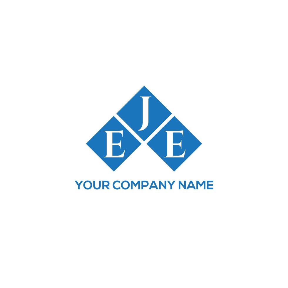 création de logo de lettre eje sur fond blanc. concept de logo de lettre initiales créatives eje. conception de lettre eje. vecteur