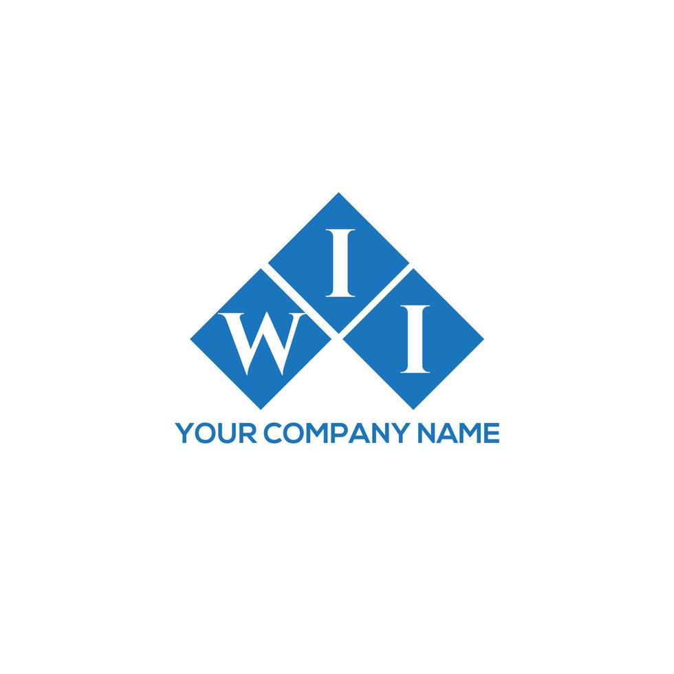wii creative initiales lettre logo concept. wii lettre design.wii lettre logo design sur fond blanc. wii creative initiales lettre logo concept. conception de lettre wii. vecteur