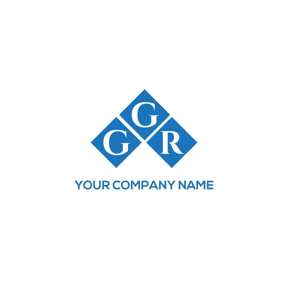 création de logo de lettre ggr sur fond blanc. concept de logo de lettre initiales créatives ggr. conception de lettre ggr. vecteur