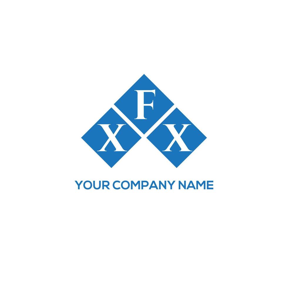 création de logo de lettre xfx sur fond blanc. concept de logo de lettre initiales créatives xfx. conception de lettre xfx. vecteur