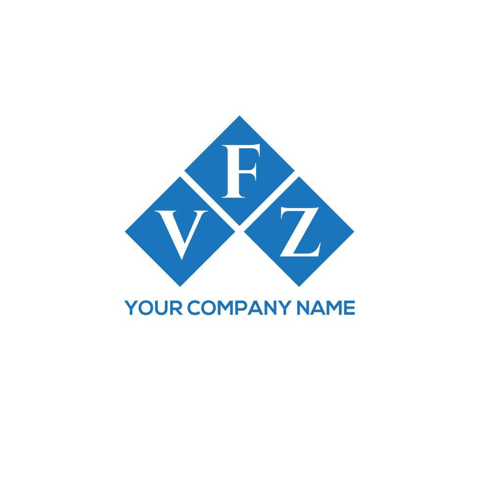 création de logo de lettre vfz sur fond blanc. concept de logo de lettre initiales créatives vfz. conception de lettre vfz. vecteur