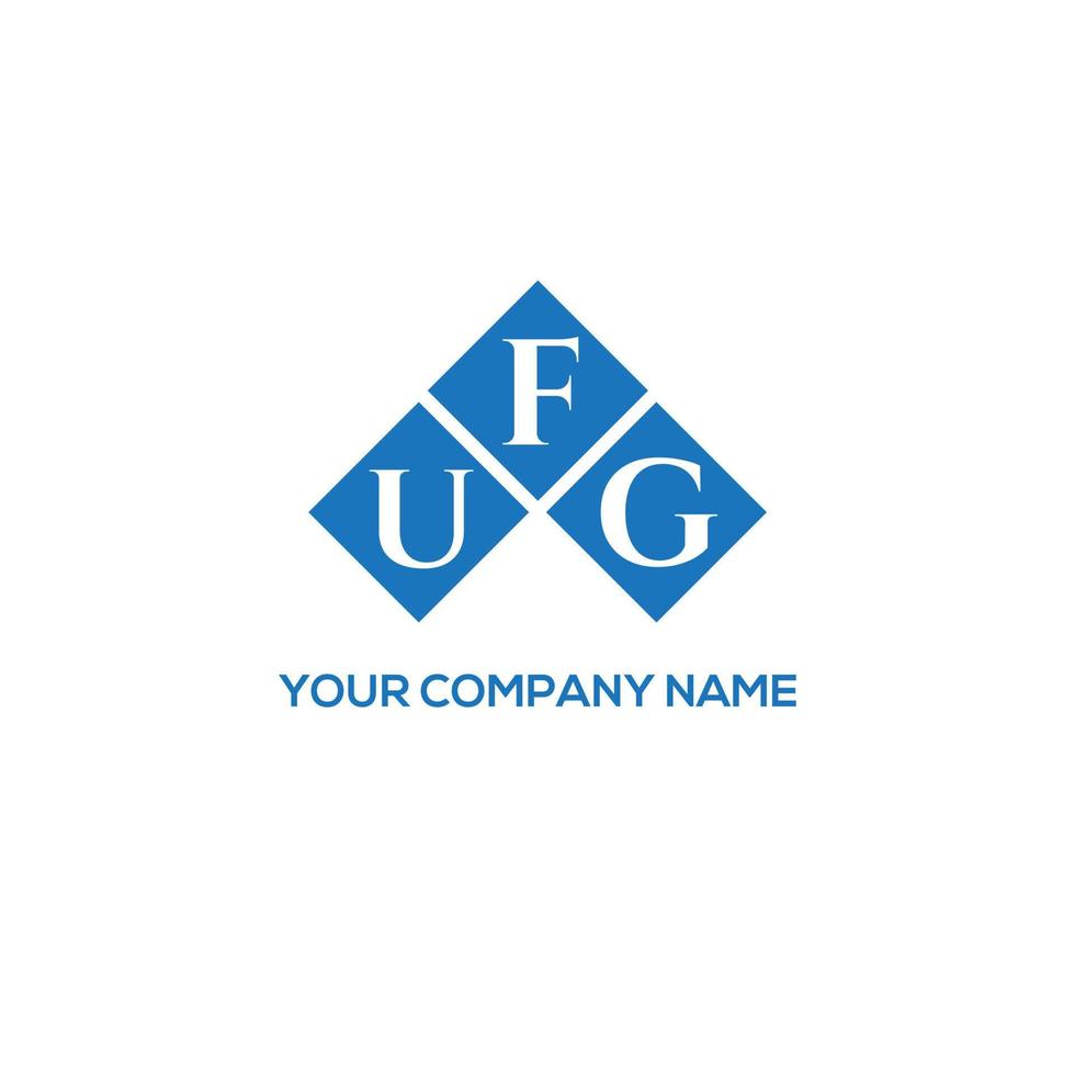concept de logo de lettre initiales créatives ufg. conception de lettre ufg. création de logo de lettre ufg sur fond blanc. concept de logo de lettre initiales créatives ufg. conception de lettre ufg. vecteur