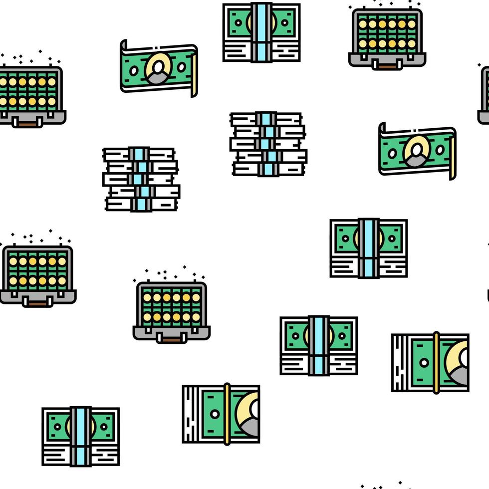 modèle sans couture de vecteur de jeux vidéo de monnaie