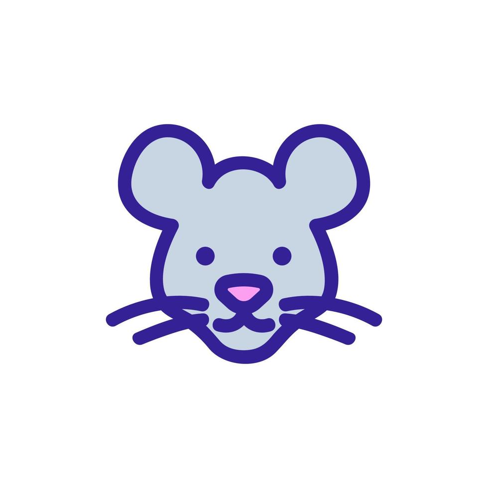 vecteur d'icône de souris. illustration de symbole de contour isolé