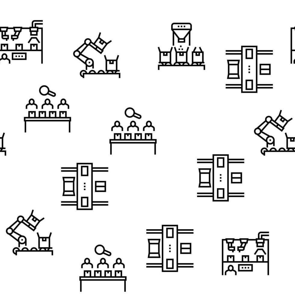 modèle sans couture de vecteur de processus industriel