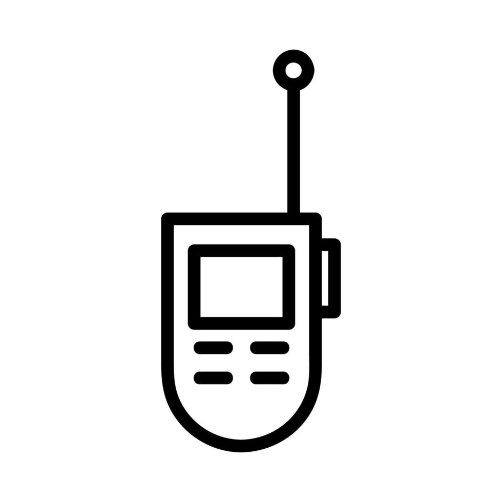 l'icône radio est un vecteur. illustration de symbole de contour isolé vecteur