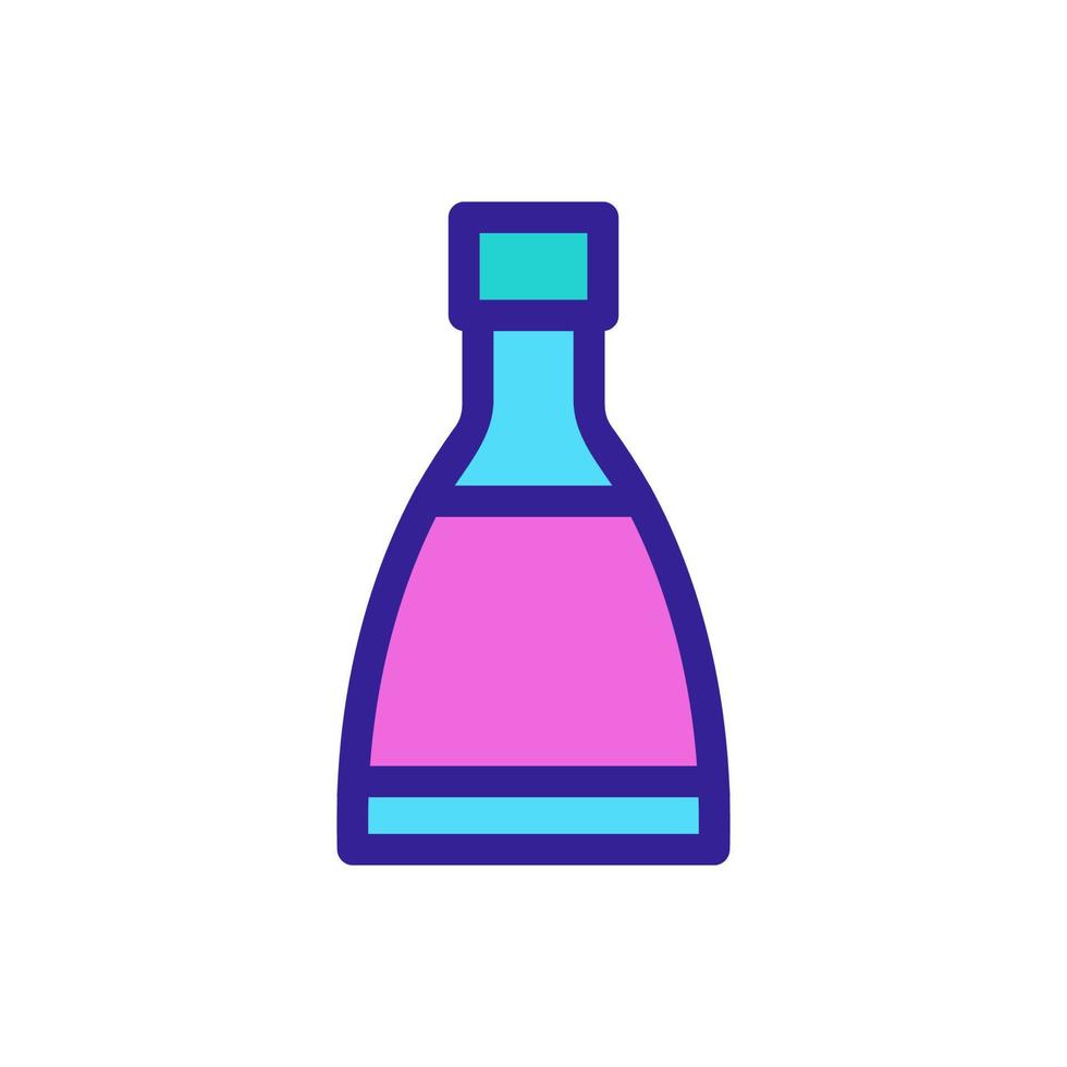 une bouteille d'icône de vecteur alcoolique. illustration de symbole de contour isolé