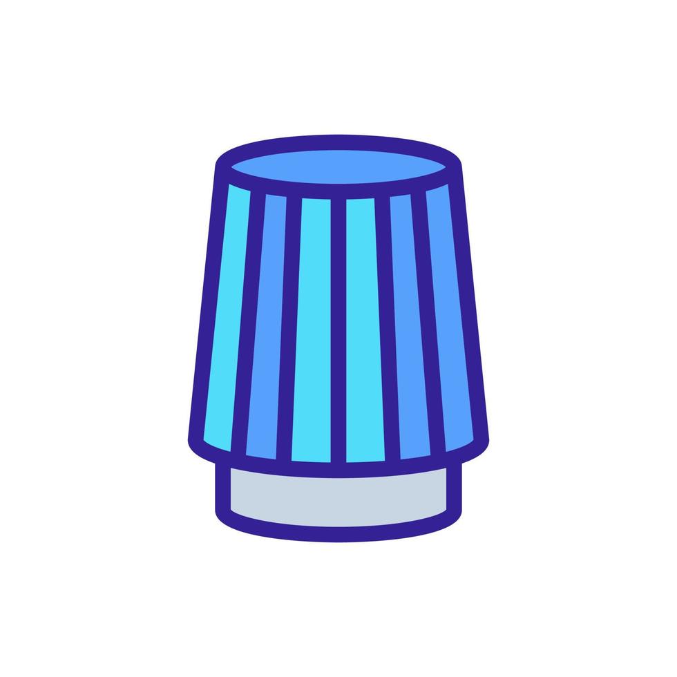 illustration vectorielle de l'icône du filtre à air cylindrique vecteur