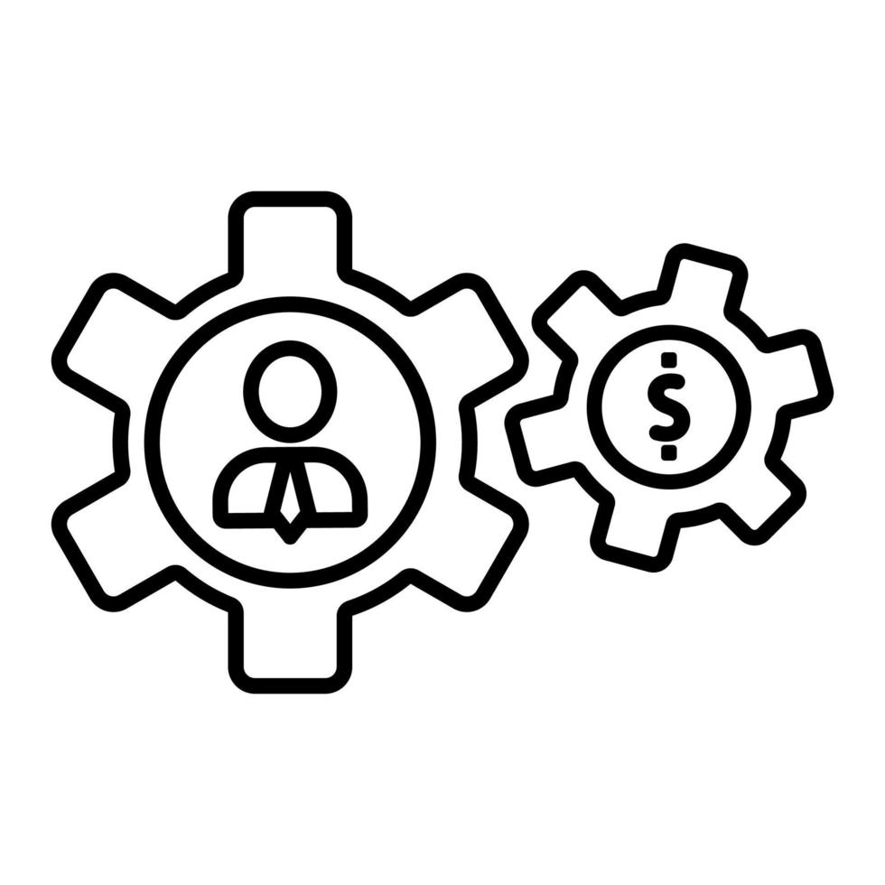 vecteur d'icône d'entreprise affiliée. illustration de symbole de contour isolé