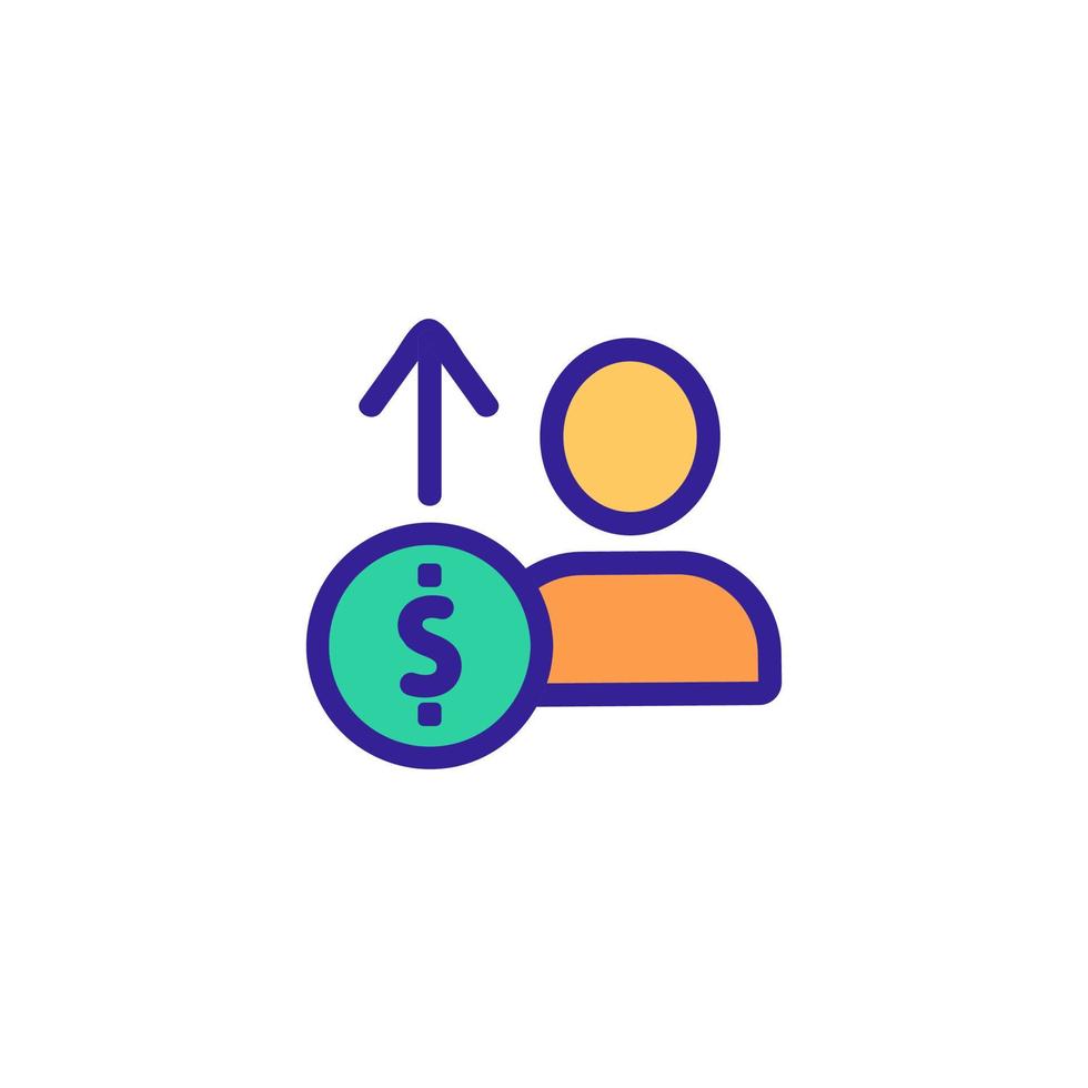 vecteur d'icône d'entreprise affiliée. illustration de symbole de contour isolé