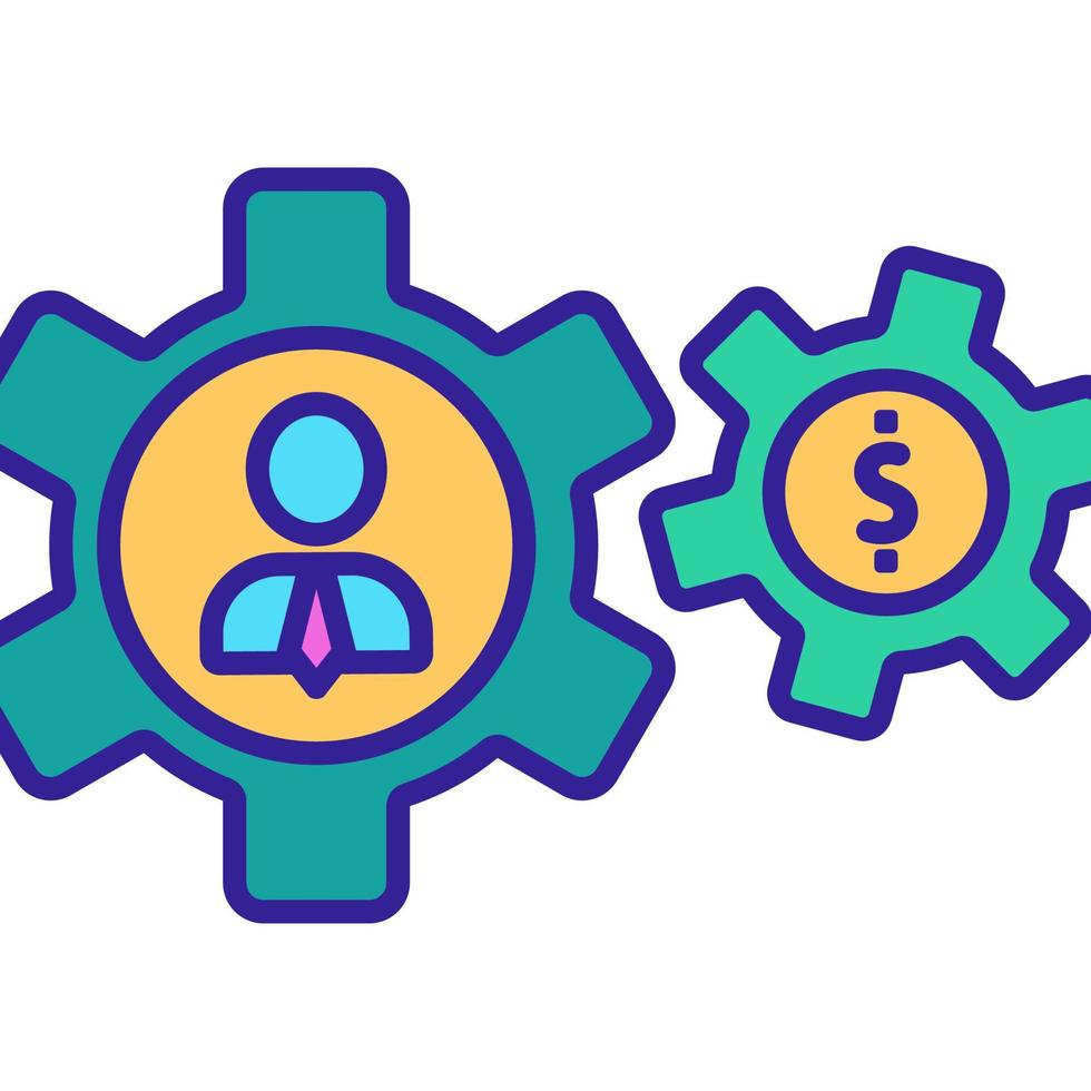 vecteur d'icône d'entreprise affiliée. illustration de symbole de contour isolé