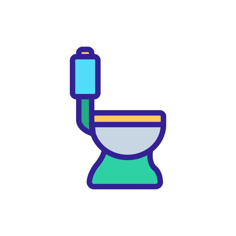 vecteur d'icône de toilette de pointeur. illustration de symbole de contour isolé