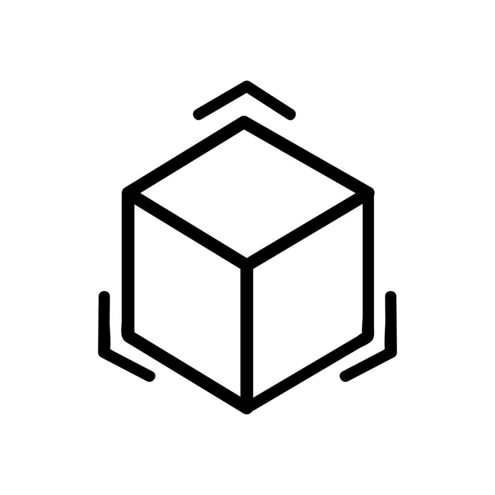 vecteur d'icône d'imprimante d'impression 3d. illustration de symbole de contour isolé
