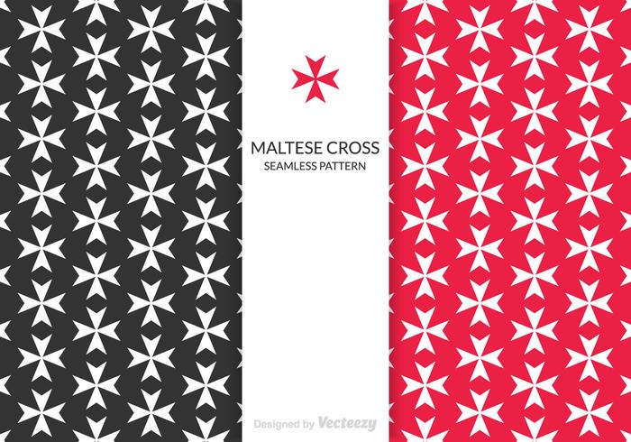 Motif vectoriel libre de la Croix de Malte