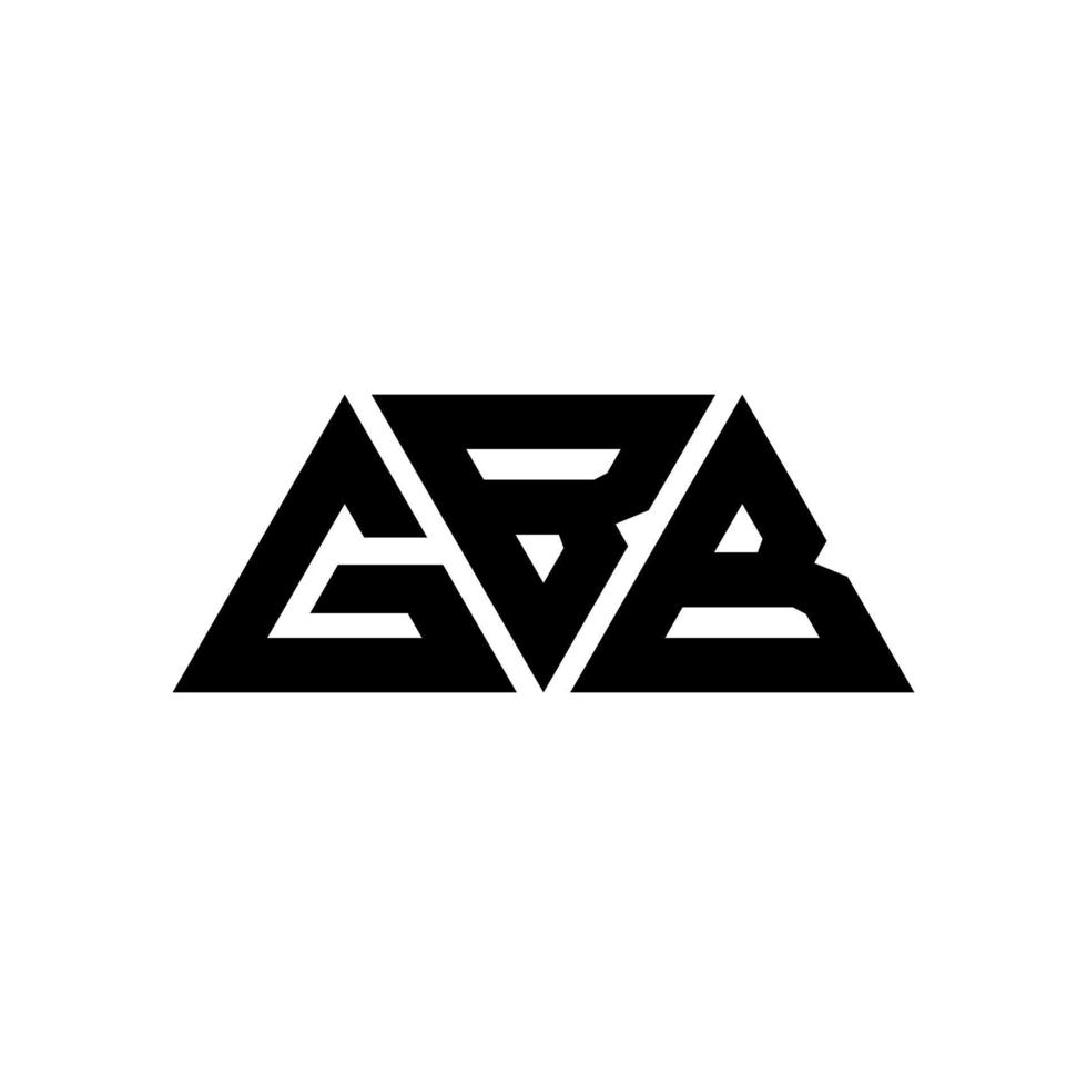 création de logo de lettre triangle gbb avec forme de triangle. monogramme de conception de logo triangle gbb. modèle de logo vectoriel triangle gbb avec couleur rouge. logo triangulaire gbb logo simple, élégant et luxueux. gbb