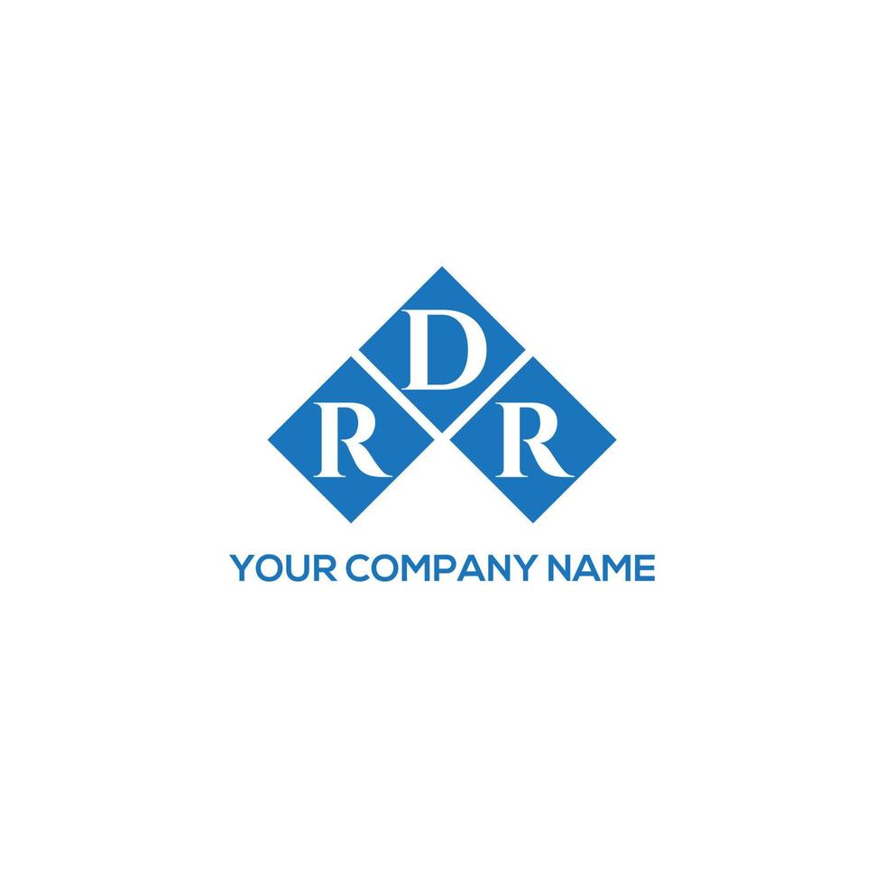 création de logo de lettre rdr sur fond blanc. concept de logo de lettre initiales créatives rdr. conception de lettre rdr. vecteur