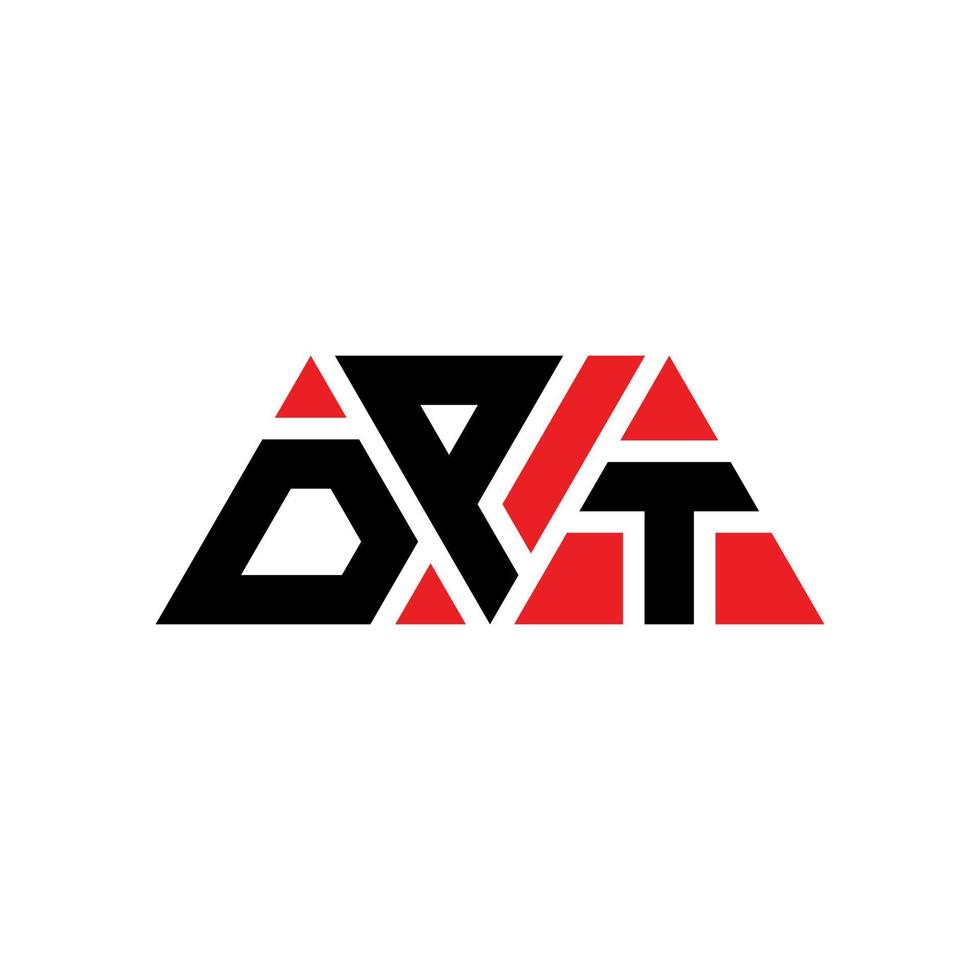 création de logo de lettre triangle dpt avec forme de triangle. monogramme de conception de logo triangle dpt. modèle de logo vectoriel triangle dpt avec couleur rouge. logo triangulaire dpt logo simple, élégant et luxueux. dpt