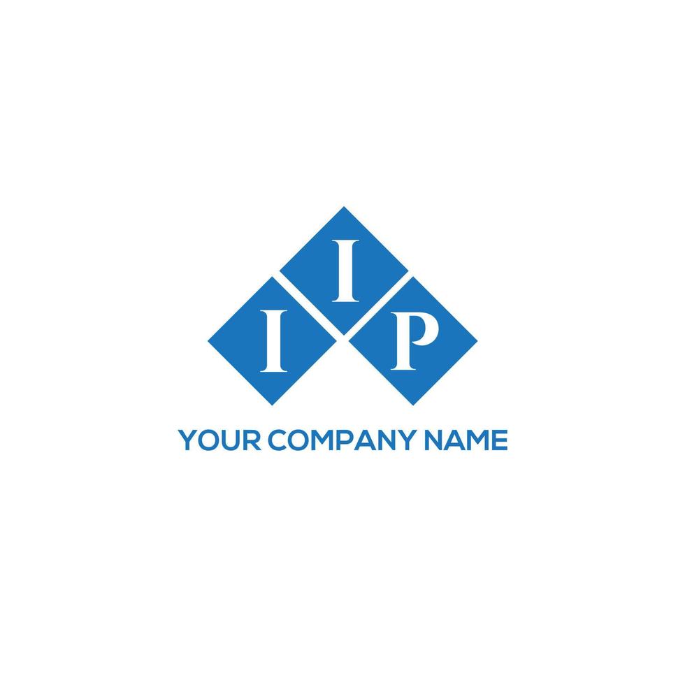 création de logo de lettre iip sur fond blanc. concept de logo de lettre initiales créatives iip. conception de lettre iip. vecteur