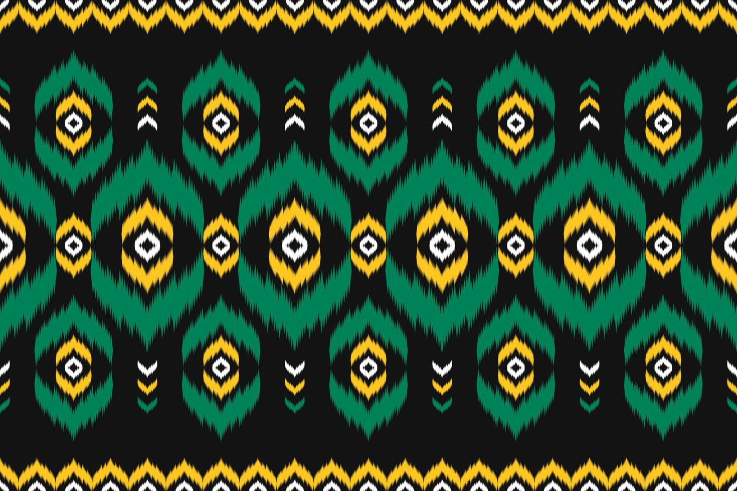 art de motif ethnique ikat. motif harmonieux de broderie tribale, folklorique et de style mexicain. conception pour le fond, papier peint, illustration vectorielle, tissu, vêtements, tapis. vecteur