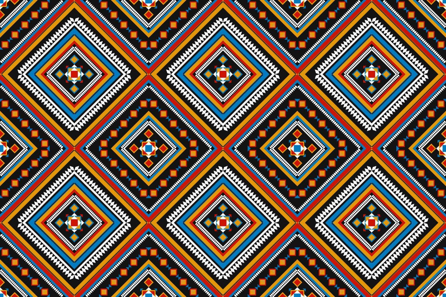 motif géométrique sans couture ethnique traditionnel. style rayé tribal. conception pour le fond, le papier peint, l'illustration, le textile, le tissu, l'habillement, le batik, le tapis, la broderie. vecteur